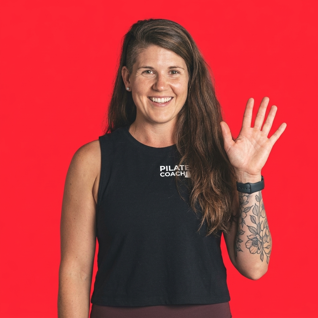Kim Karlsson smiling and waving to welcome you