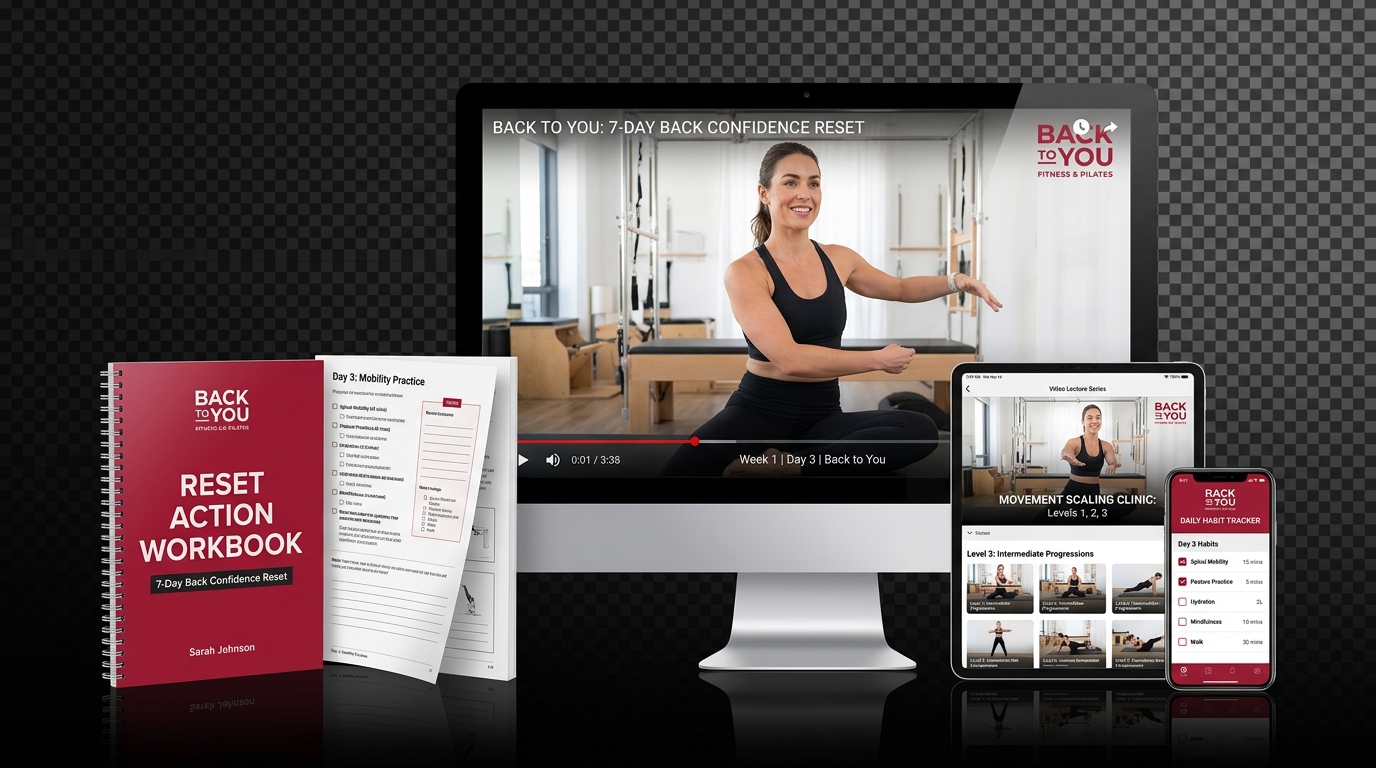 7-Day Back Pain Relief Challenge Package Mockup